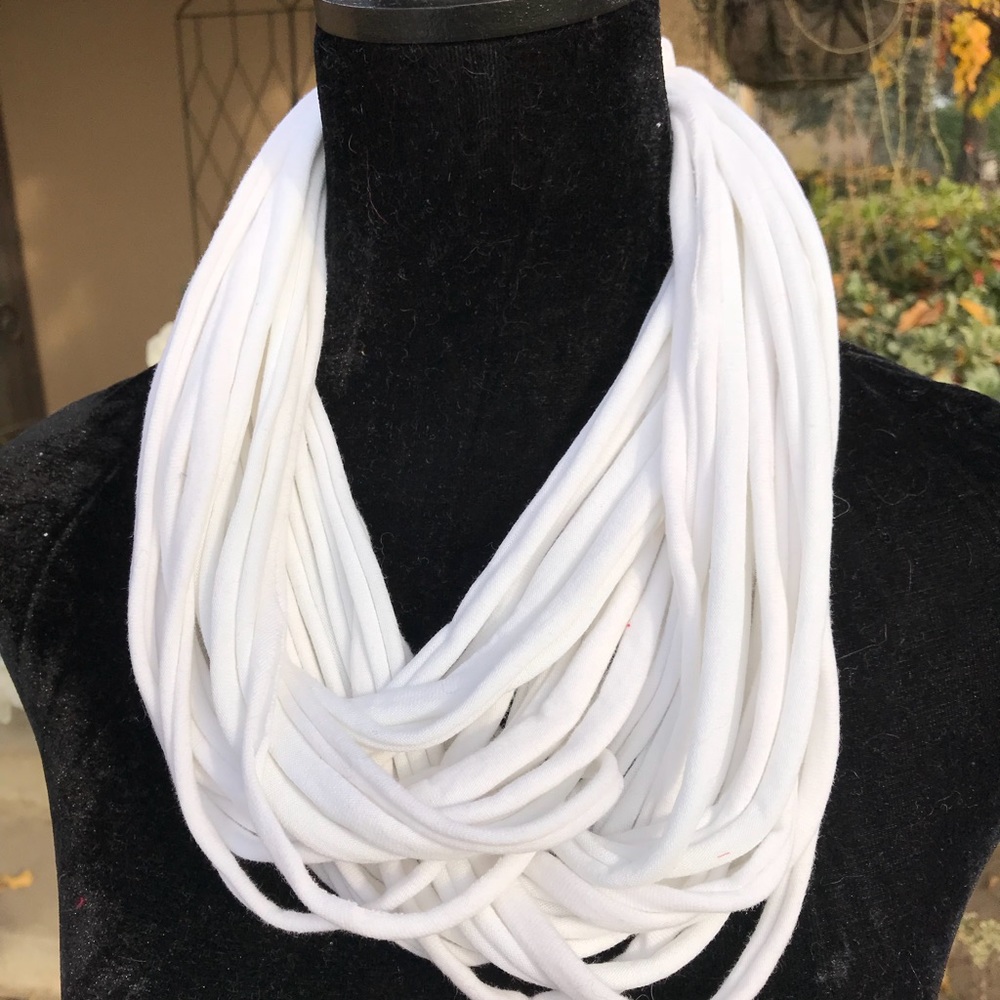 Multi strands noodle infinity scarf